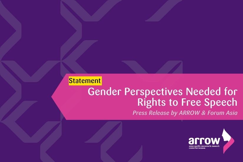 Gender Perspectives Needed for Rights to Free Speech ARROW