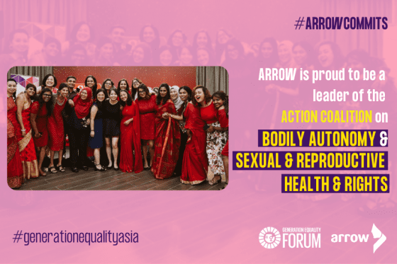 ARROW’s Commitments: Generation Equality Forum Paris