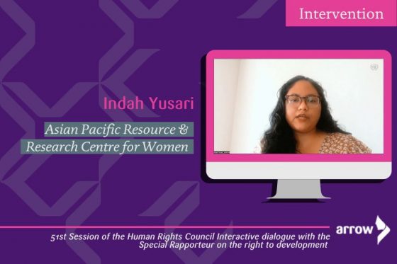 HRC51: Interactive dialogue with the Special Rapporteur on The Right to Development