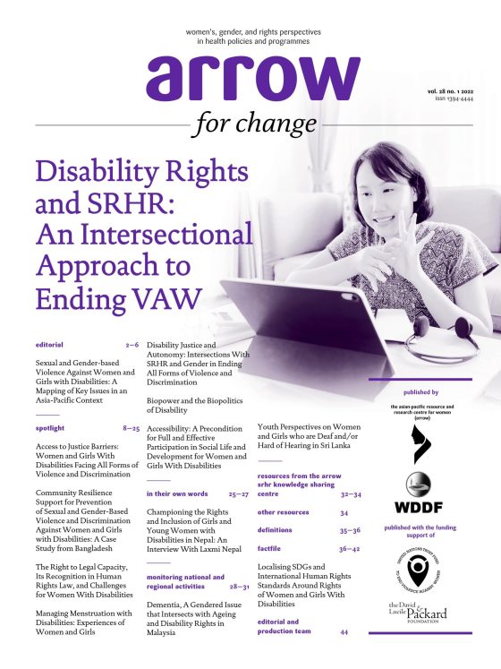 ARROW for Change: Disability Rights and SRHR