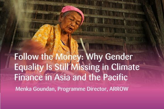 Follow the Money: Why Gender Equality Is Still Missing in Climate Finance in Asia and the Pacific